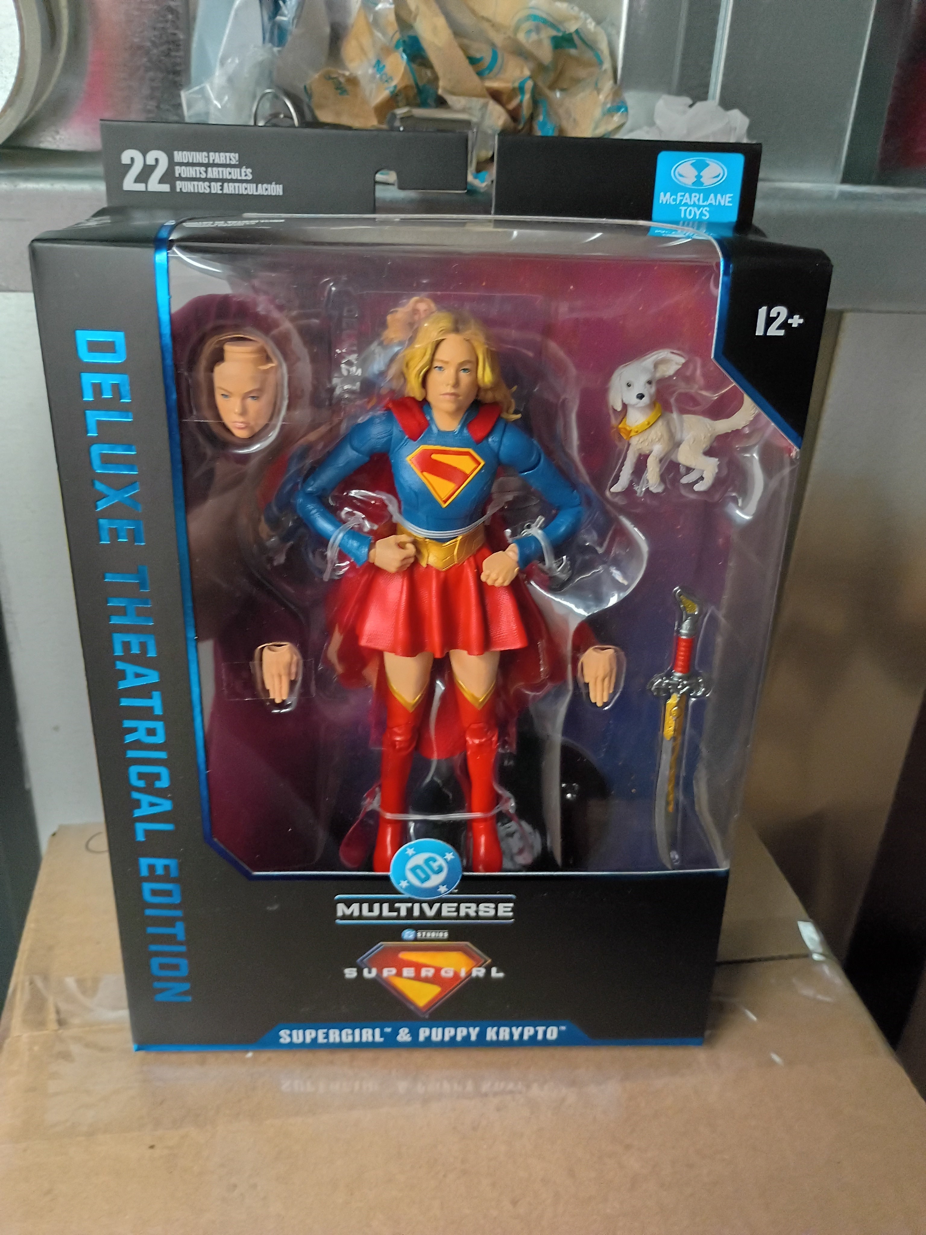 DC Multiverse Deluxe Theatrical Edition Wave 4 Supergirl Movie Supergirl and Baby Krypto 7-Inch Scale Action Figure