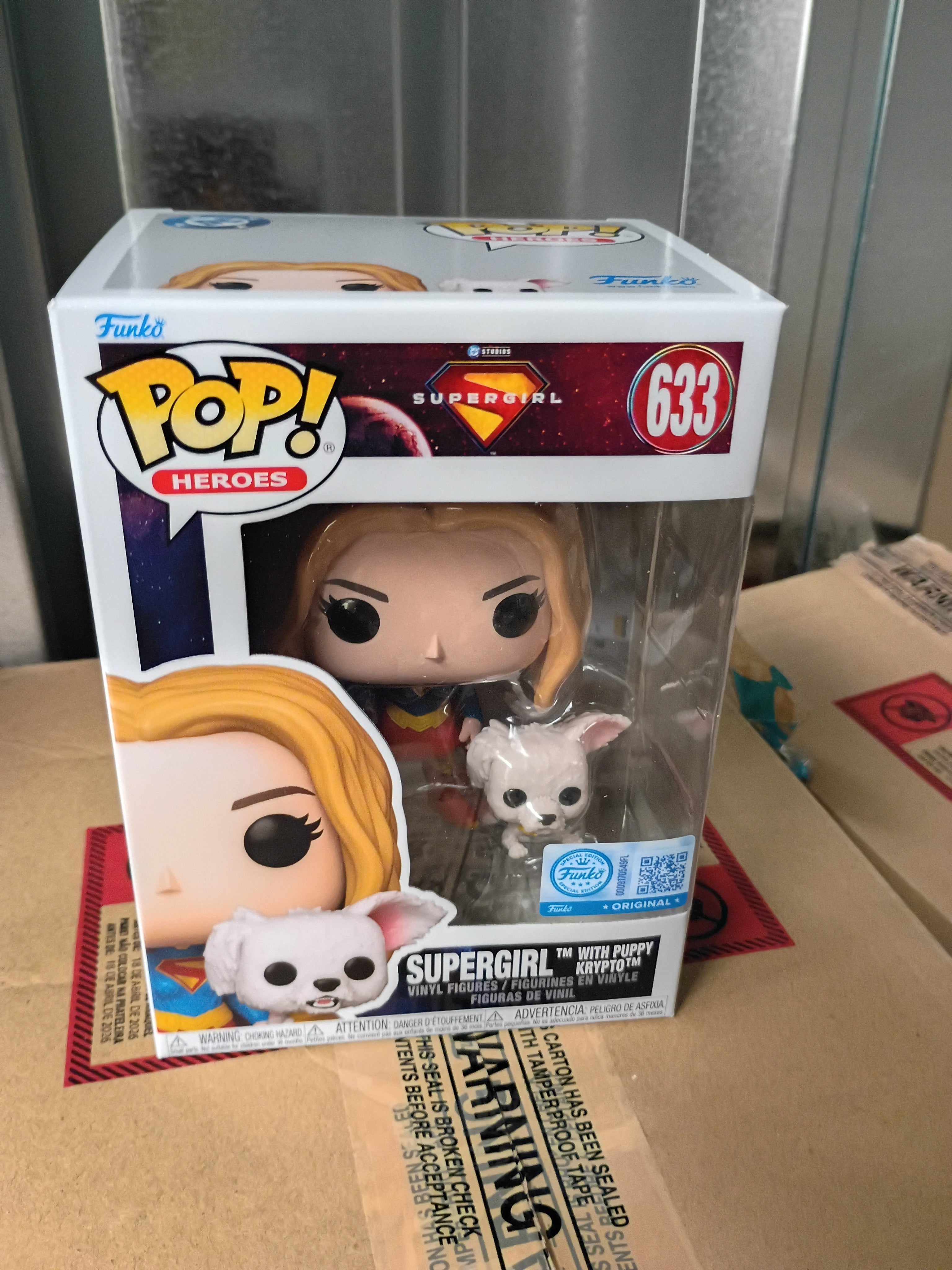 Supergirl (2026) Supergirl with Puppy Krypto Funko Pop! Vinyl Figure and Buddy #633