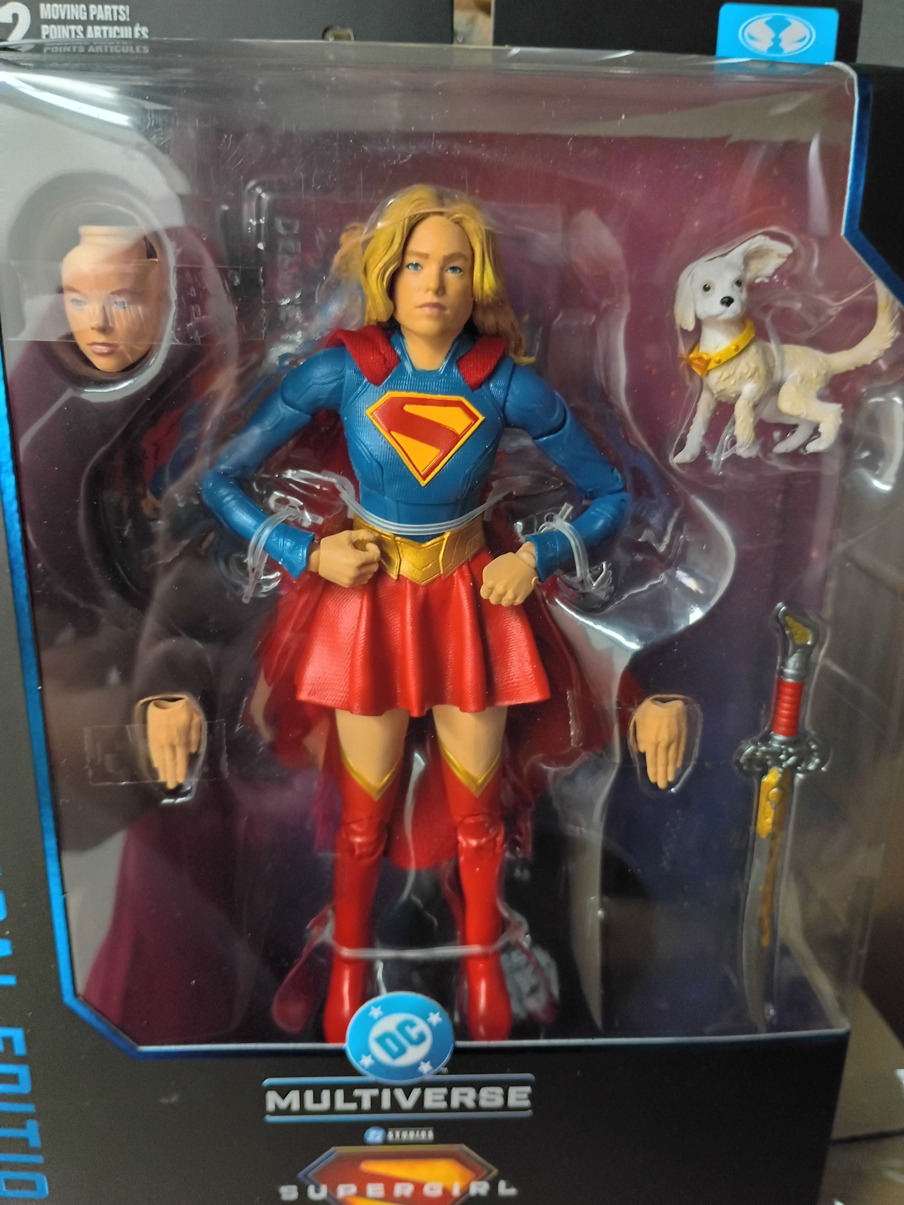 DC Multiverse Deluxe Theatrical Edition Wave 4 Supergirl Movie Supergirl and Baby Krypto 7-Inch Scale Action Figure