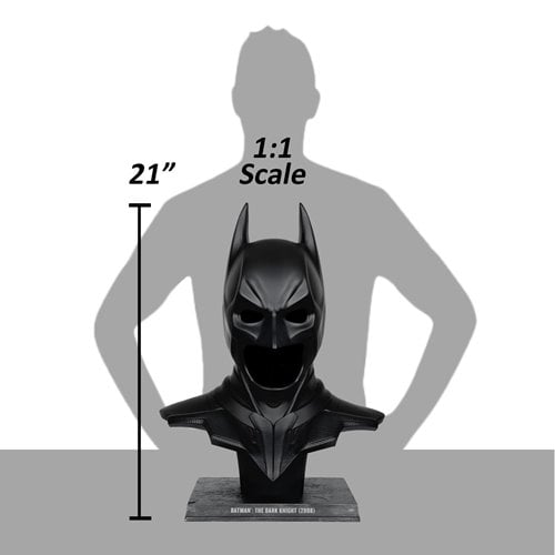 DC Direct The Dark Knight 2008 Batman 1:1 Scale Cowl Replica