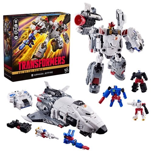 Transformers Generations Age of the Primes Commander Armada Jetfire with Requiem Blaster