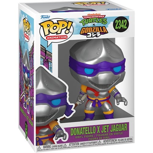 Teenage Mutant Ninja Turtles x Godzilla Donatello x Jet Jaguar Funko Pop! Vinyl Figure #2342