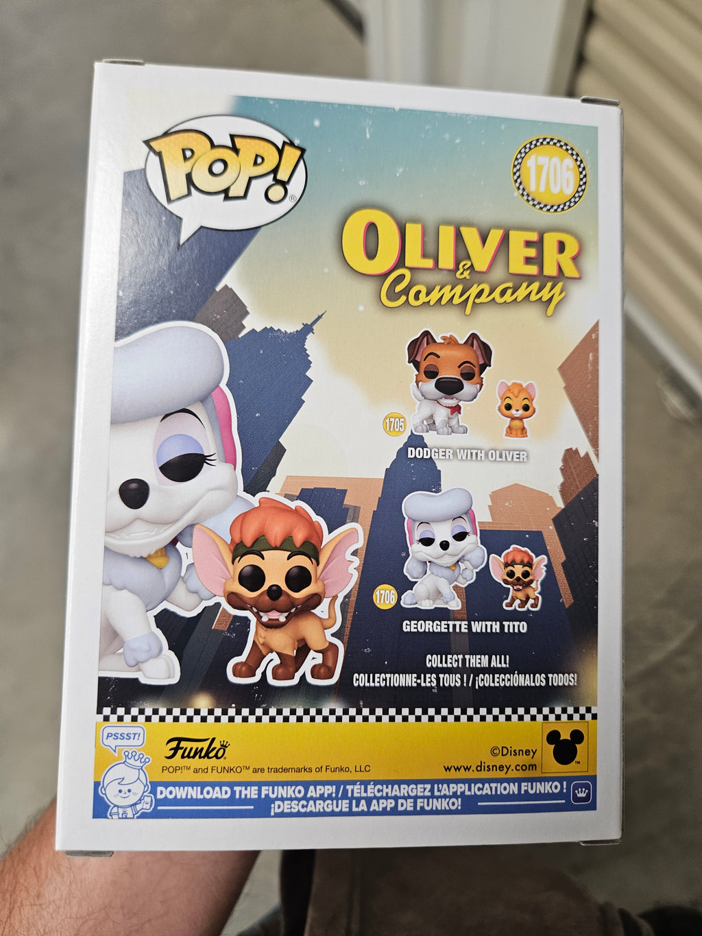 Oliver and Company Georgette with Tito Funko Pop! Vinyl Figure and Buddy #1706