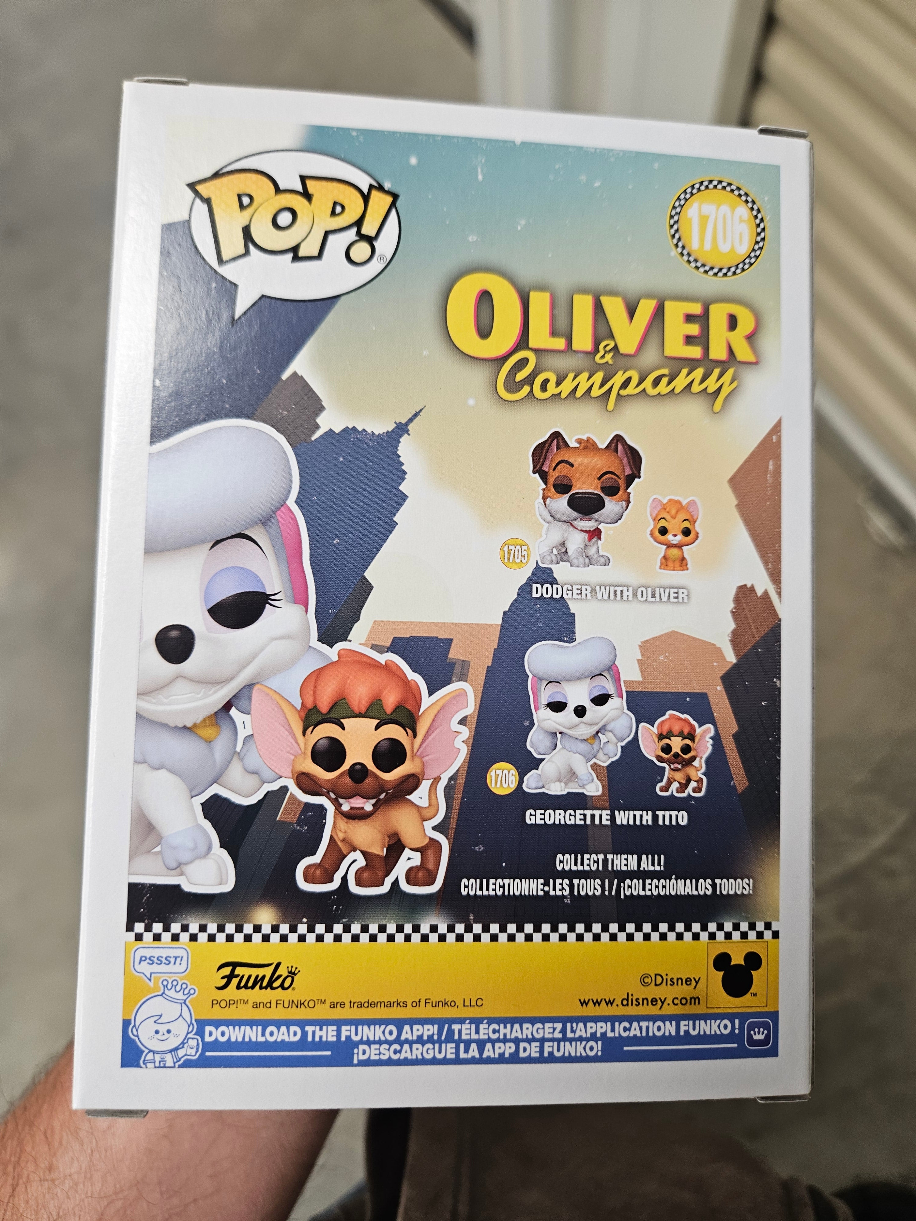 Oliver and Company Georgette with Tito Funko Pop! Vinyl Figure and Buddy #1706