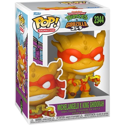 Teenage Mutant Ninja Turtles x Godzilla Michelangelo x King Ghidorah Funko Pop! Vinyl Figure #2344