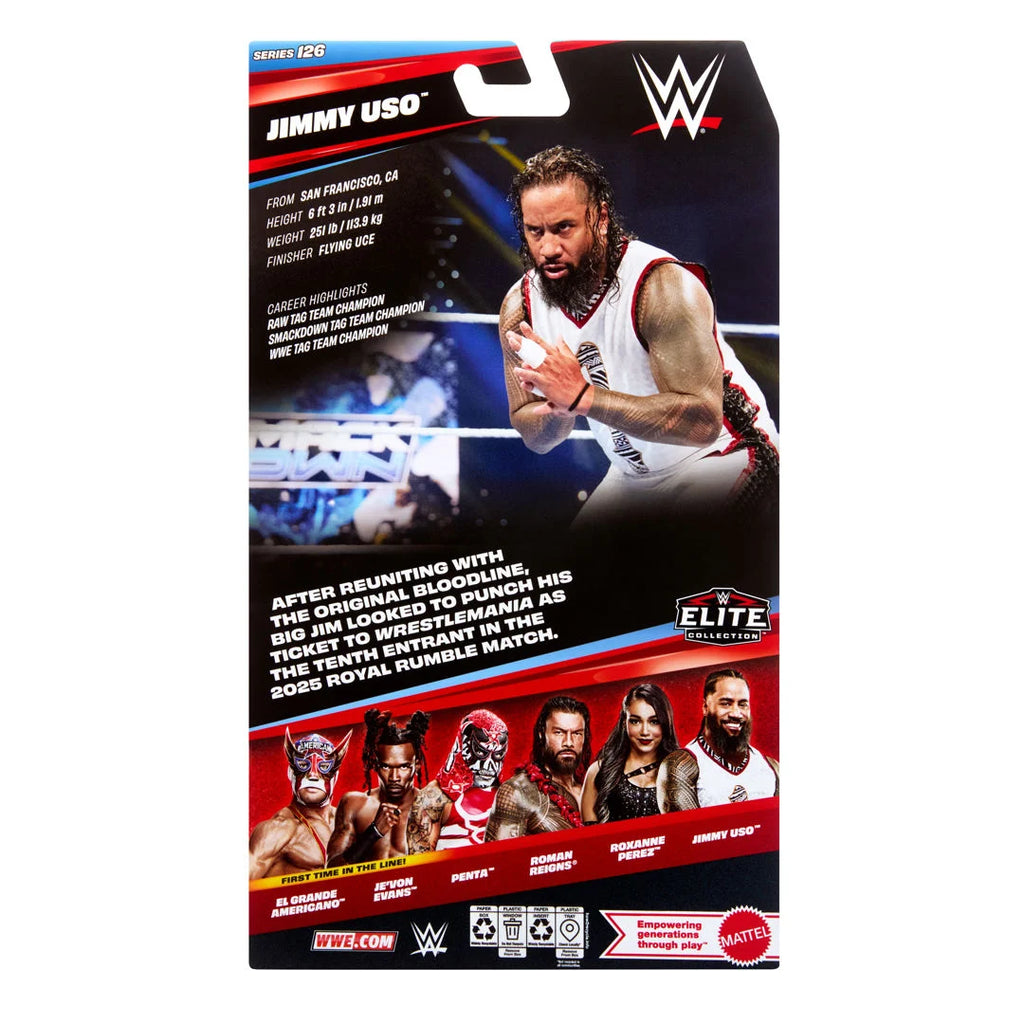 WWE Elite Collection Series 126 Jimmy Uso Action Figure