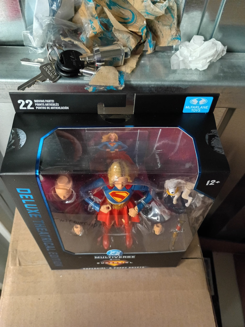 DC Multiverse Deluxe Theatrical Edition Wave 4 Supergirl Movie Supergirl and Baby Krypto 7-Inch Scale Action Figure