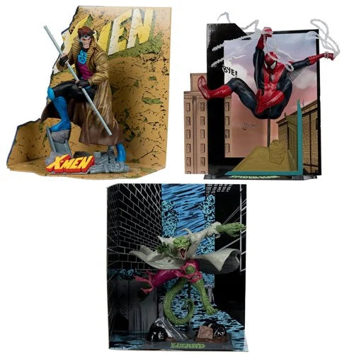 Marvel Collection Wave 6 1:10 Scale Posed Figure with Scene Case of 6