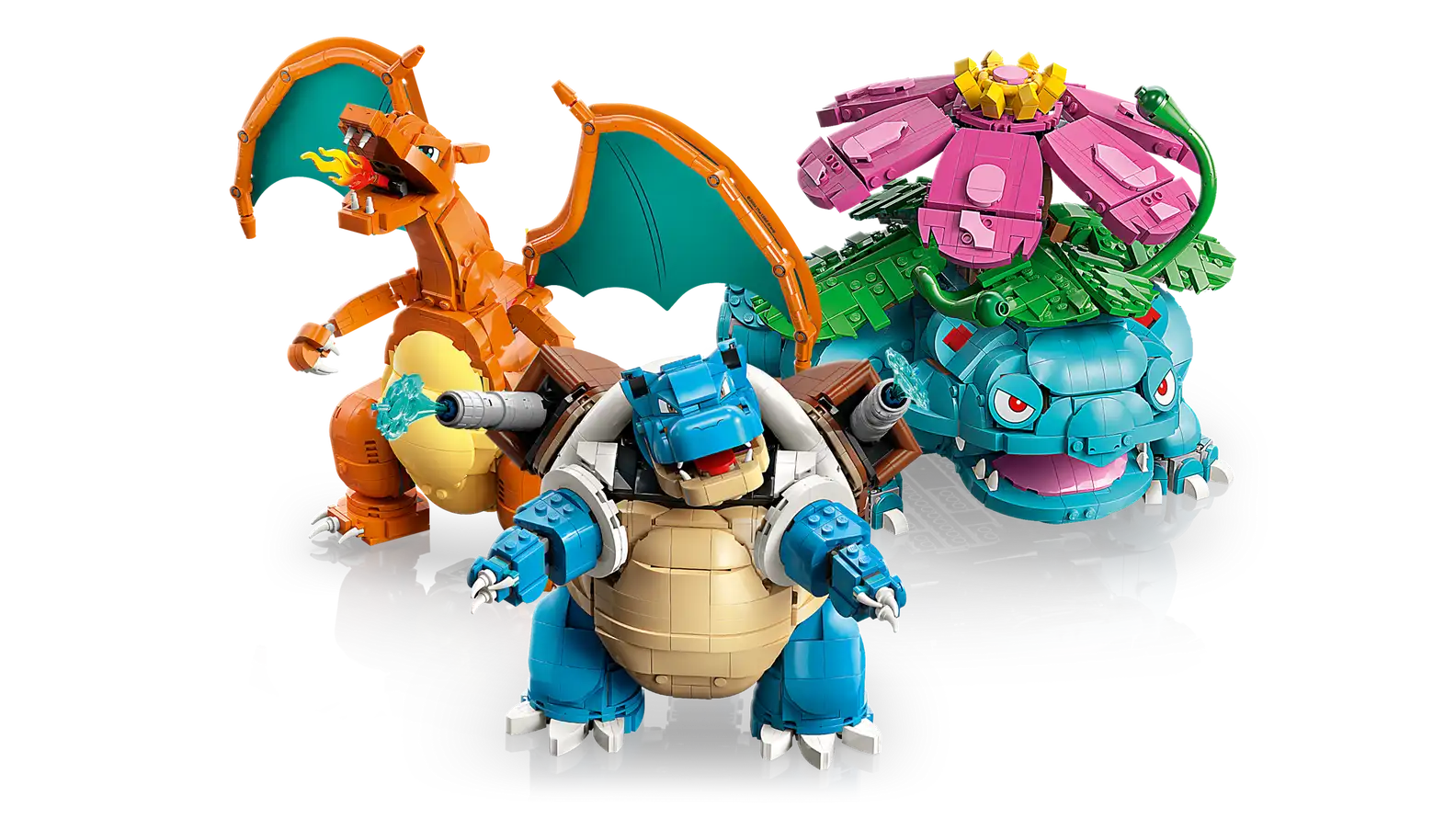Preorder LEGO® Pokémon™ Venusaur, Charizard & Blastoise
